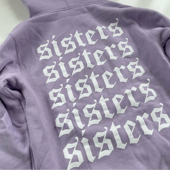 Sisters James Charles Lilac Lavender Purple Oversized Hoodie Size XS - Picture 4 of 8